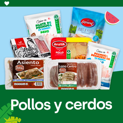 Pollos y cerdos