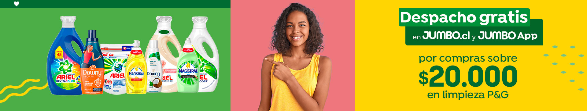 Dsp $1 - Por compras sobre $20.000 en Limpieza P&G - 01/03/2021 al 07/03/2021