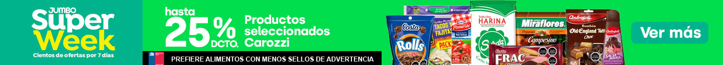 Productos seleccionados Carozzi hasta 25%