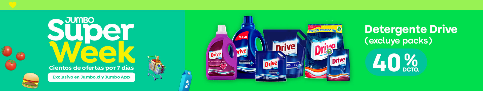 Drive 40% dcto (excluye packs)