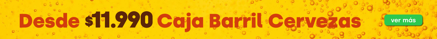 CAJA/BARRIL CERVEZAS DESDE $12990