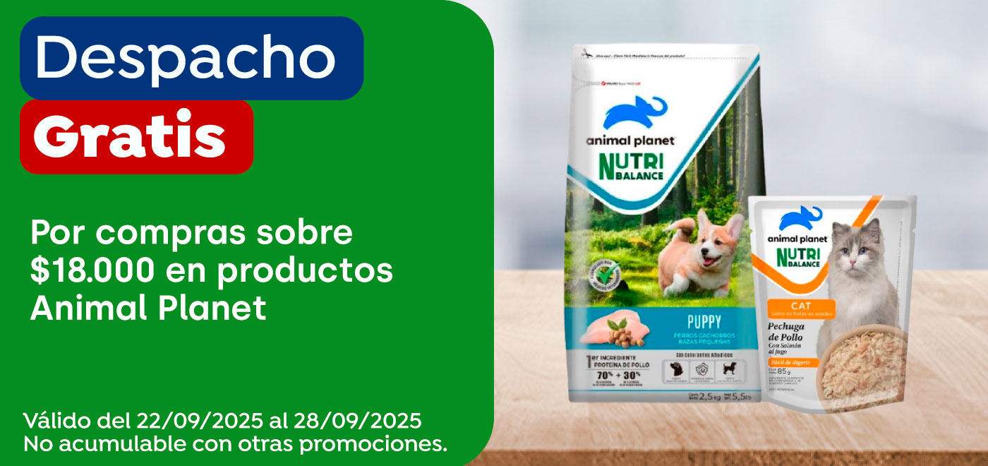 Dsp gratis - CAROZZI - POR COMPRAS SOBRE 18.000 EN ANIMAL PLANET - 22-09-2025 al 28-09-2025