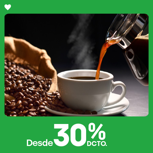 Especial café desde 30% de descuento