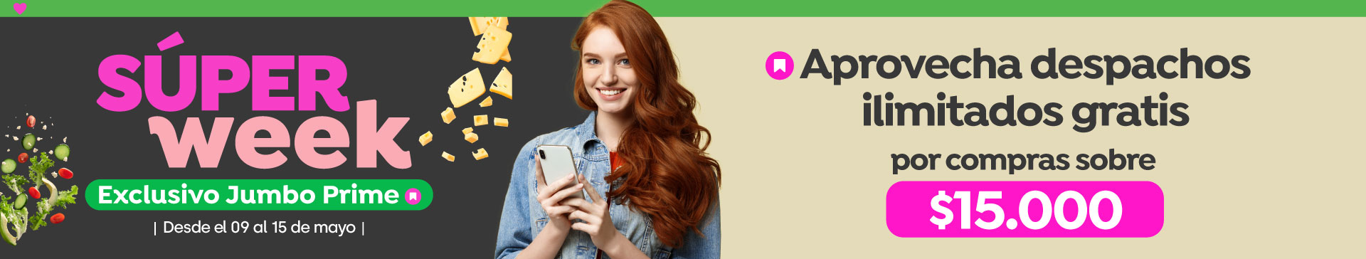 Monto de despacho $15.000