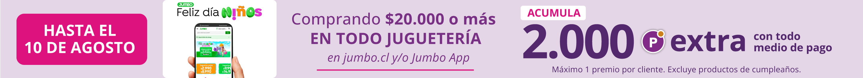 puntos por compras sobre $20.000