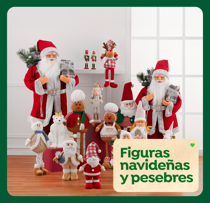 Figuras navideñas y pesebres