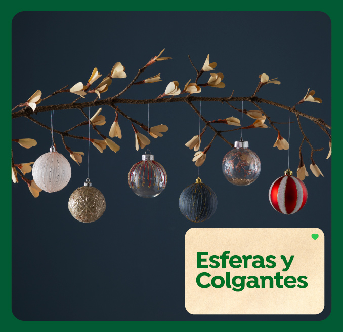 Esferas y colgantes