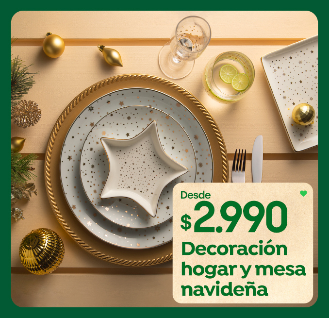 Decoración hogar y mesa navideña