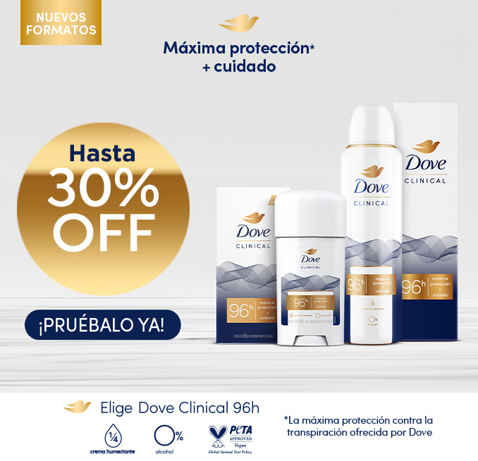 Proveedor Huincha Home - UNILEVER - Dove Clinical hasta 30% descto - 03-09-2024 al 09-09-2024