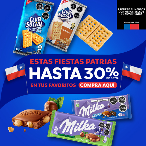  Hasta 30% dcto. Club Social y Milka