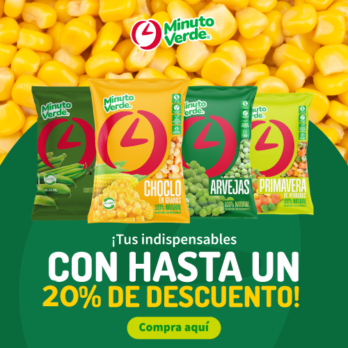  Hasta 20% dcto. Minuto Verde Indispensables