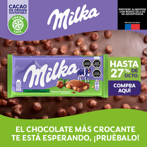 Milka Avellanas hasta 27% dcto.