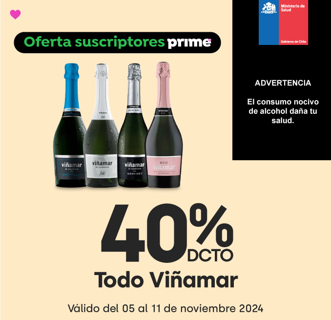 Prime week - Todo Viñamar 40%dcto. - 05-11-2024 al 11-11-2024