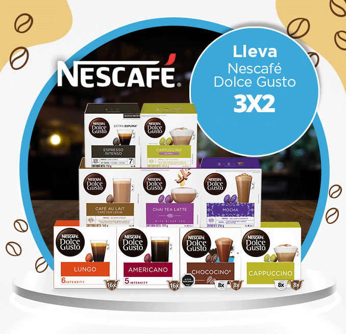 Proveedor Huincha Home - NESTLÉ - DOLCE GUSTO 3x2 - 22-10-2024 al 28-10-2024