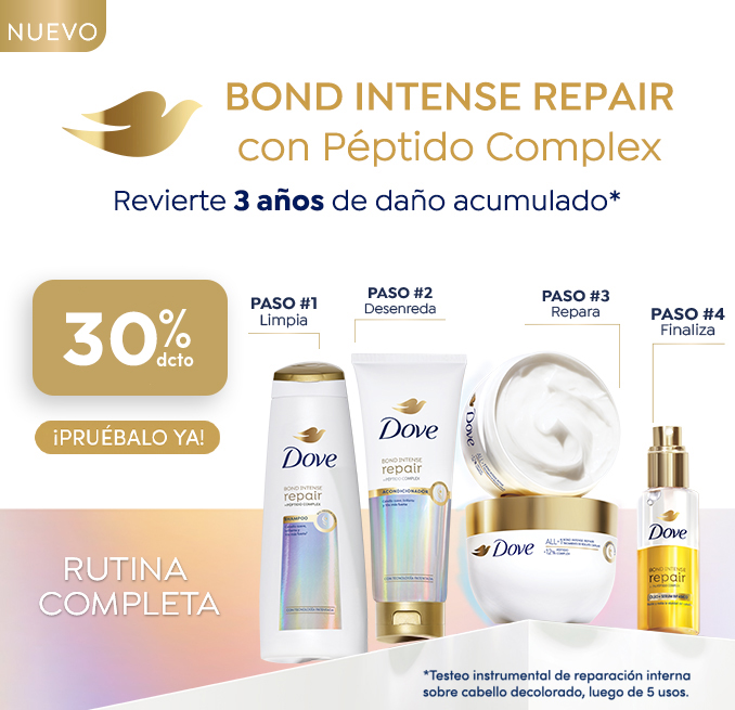 Proveedor Huincha Home - UNILEVER - Dove Bond Repair 30% descto - 15-10-2024 al 21-10-2024