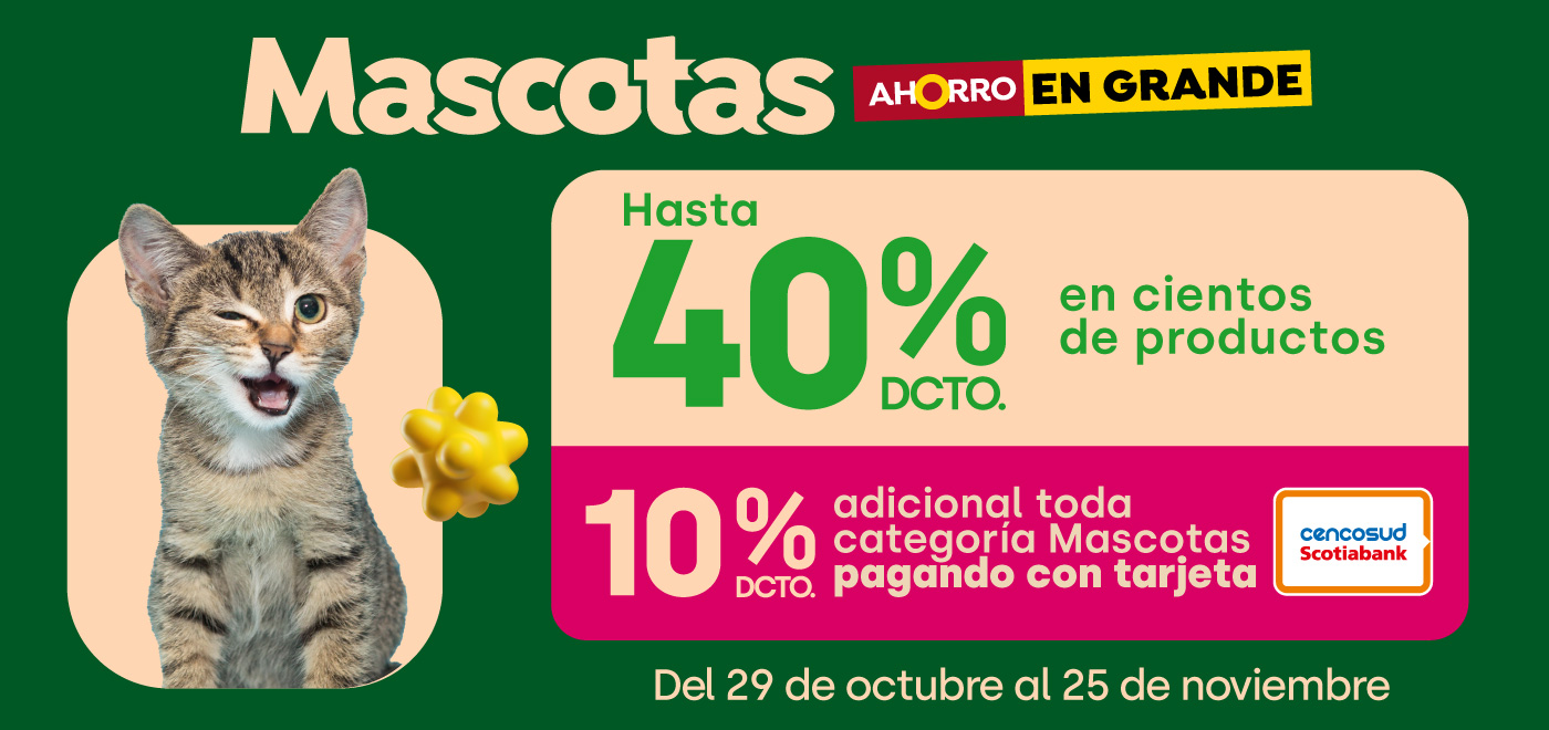 Especial - Especial Mascotas - Todas las ofertas del especial hasta 40% dcto - 29-10-2024 al 25-11-2024