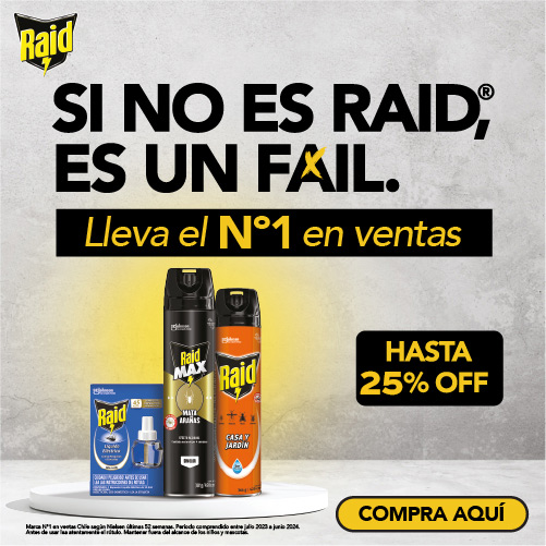 Hasta 25% dcto. Raid y Baygon