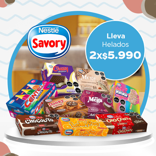 Helados Savory 2x $5.990