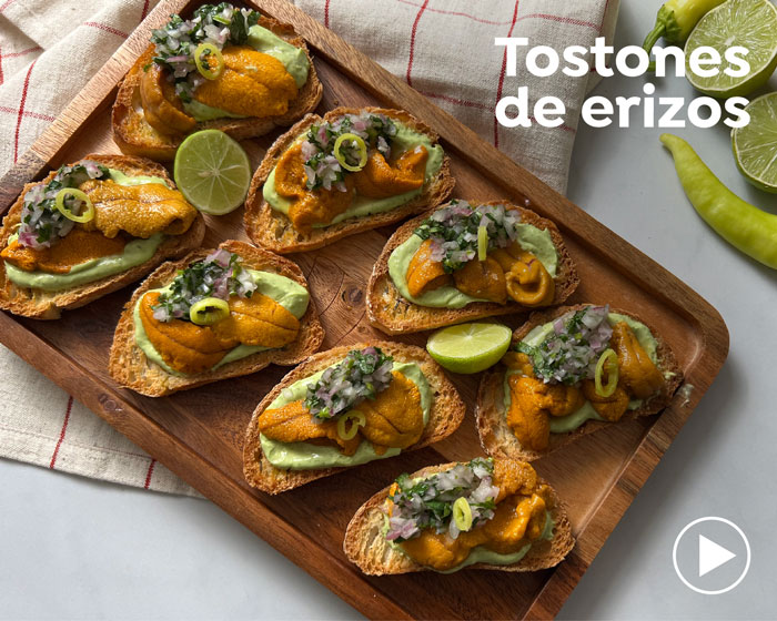 Tostones de erizos