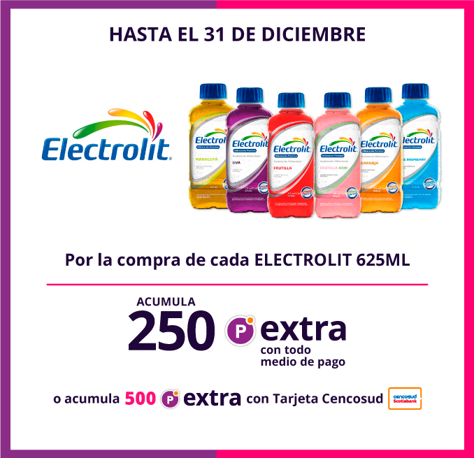 250 Puntos Extra Electrolit