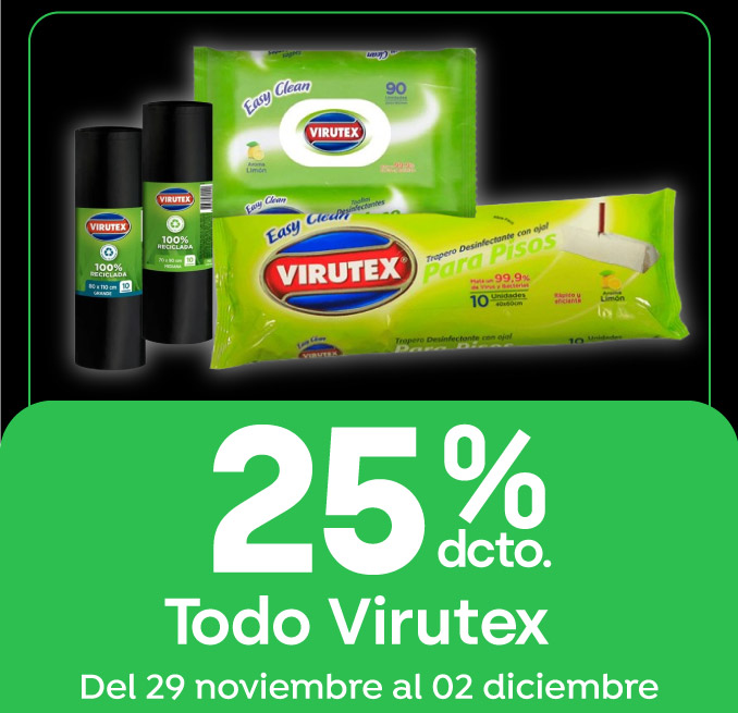 BlackFriday - TODO VIRUTEX 25% DESCTO - 28-11-2024 al 02-12-2024