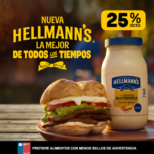 Mayonesas Hellmanns Seleccionadas 25% dcto.