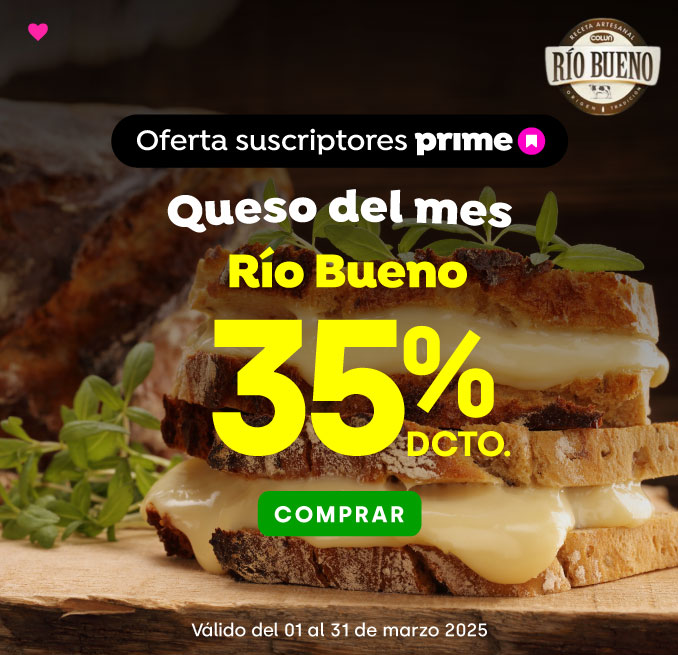 Prime - 35% Quesos Río Bueno - 01-03-2025 al 31-03-2025