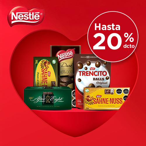 Chocolates día de los enamorados hasta 20% dcto.