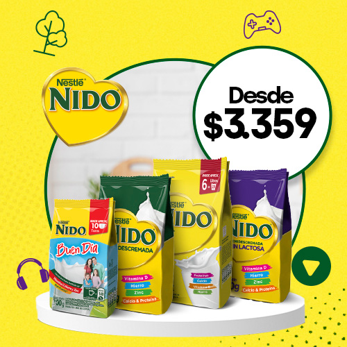 Leche en polvo Nido desde $3.359