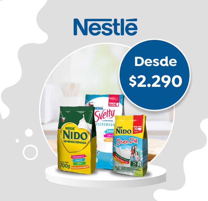 Proveedor Huincha Home - NESTLÉ - LECHE EN POLVO desde $2.290 - 11-03-2025 al 17-03-2025