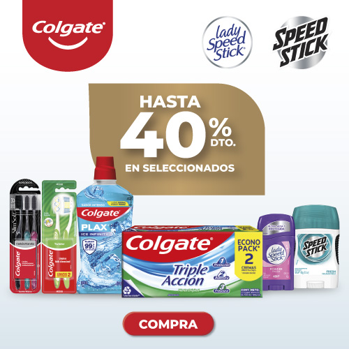 Colgate y Speed Stick hasta 40% dcto.