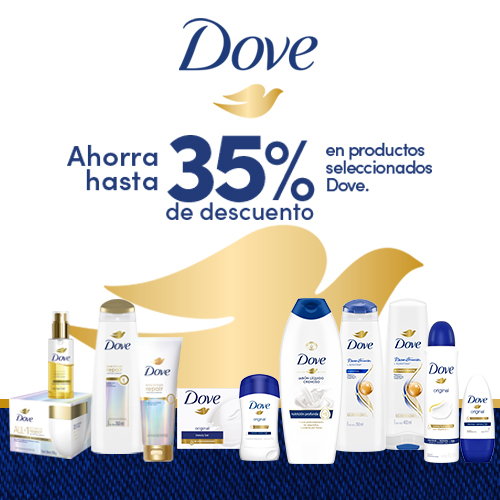 Hasta 35% dcto. Dove