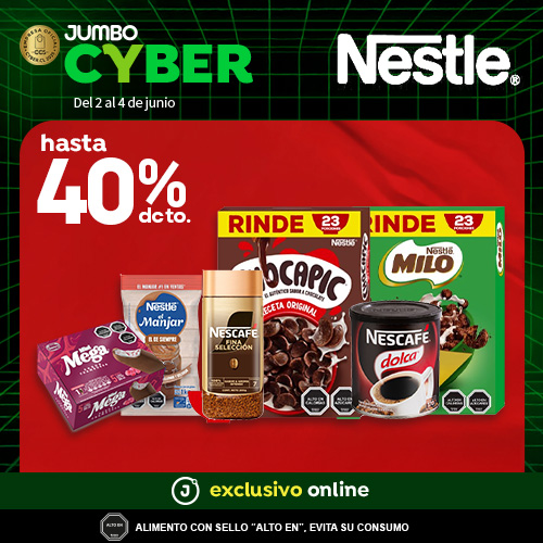 Hasta 40% dcto. Nestlé