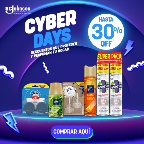 Hasta 30% dcto. Lysoform, Glade, Pato Purific