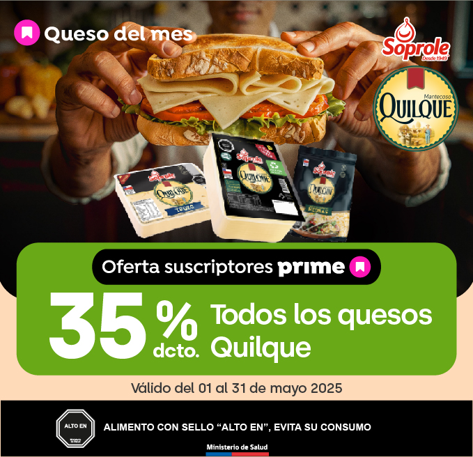 Prime - 35% Queso Quilque - 01-05-2025 al 31-05-2025