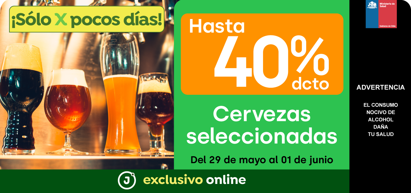 Bombazo exclusivo ecomm - Cervezas seleccionadas hasta 40% - 29-05-2025 al 01-06-2025
