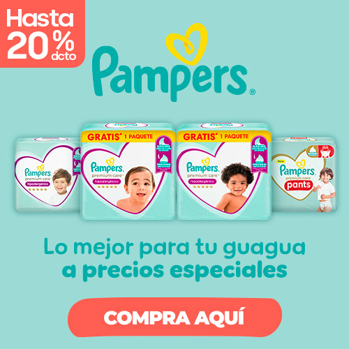 Pampers hasta 20% dcto.