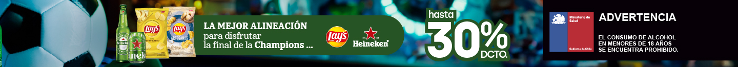 Heineken y Lay's hasta 30% dcto.