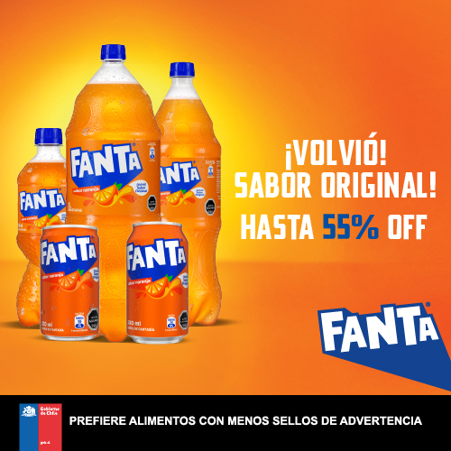 Hasta 55% dcto. Fanta