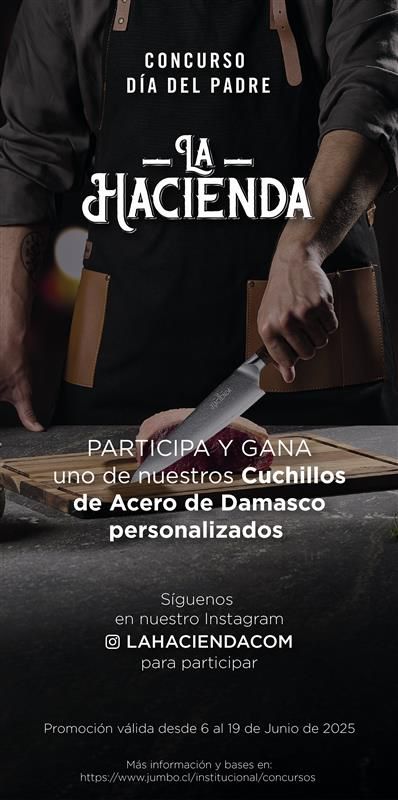 Gana un cuchillo de acero Damasco personalizado
