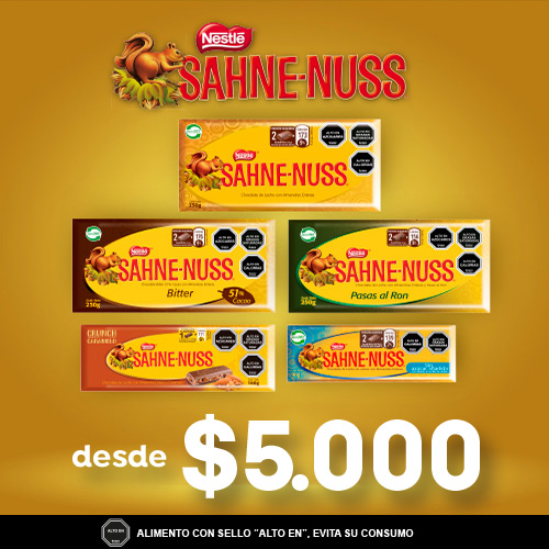 Sahne Nuss desde $5.000