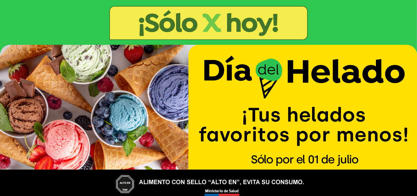 Especial - Día del Helado- Tus helados favoritos por menos - 01-07-2025 al 01-07-2025