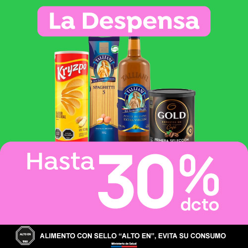 Hasta 30% dcto en Papas Kryzpo, Café Gold y Pastas y Aceite Talliani