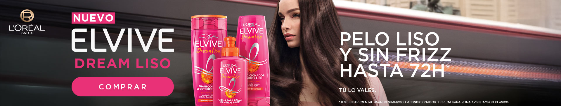 Landing - Loreal - Banner principal Elvive Liso - 05-08-2025 al 01-09-2025