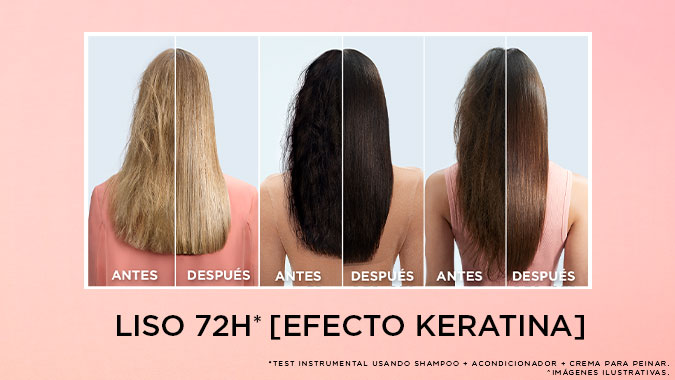 Loreal - Grilla doble Liso 72 hrs