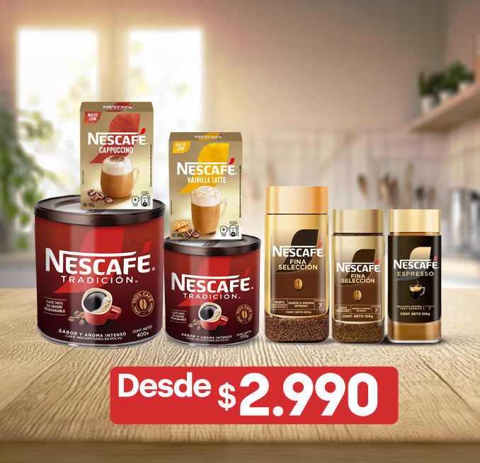 Proveedor Huincha Home - NESTLÉ - NESCAFÉ desde $2.990 - 22-07-2025 al 28-07-2025