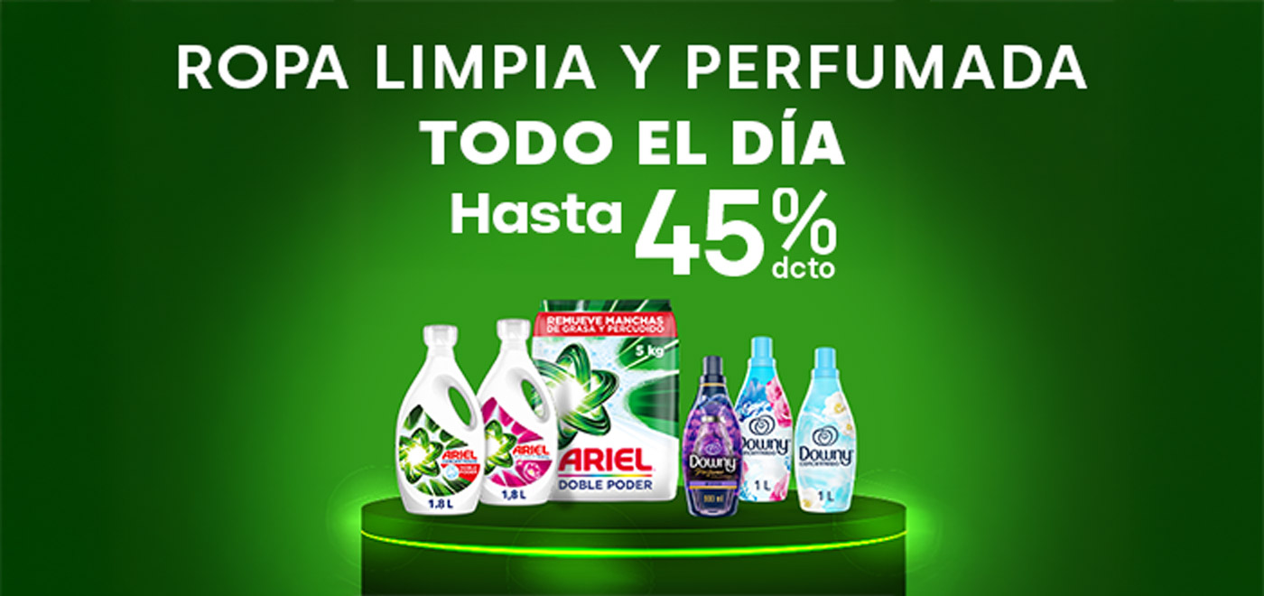 Proveedor Huincha Home - P&G - Ariel y Downy hasta 45% descto - 08-07-2025 al 14-07-2025