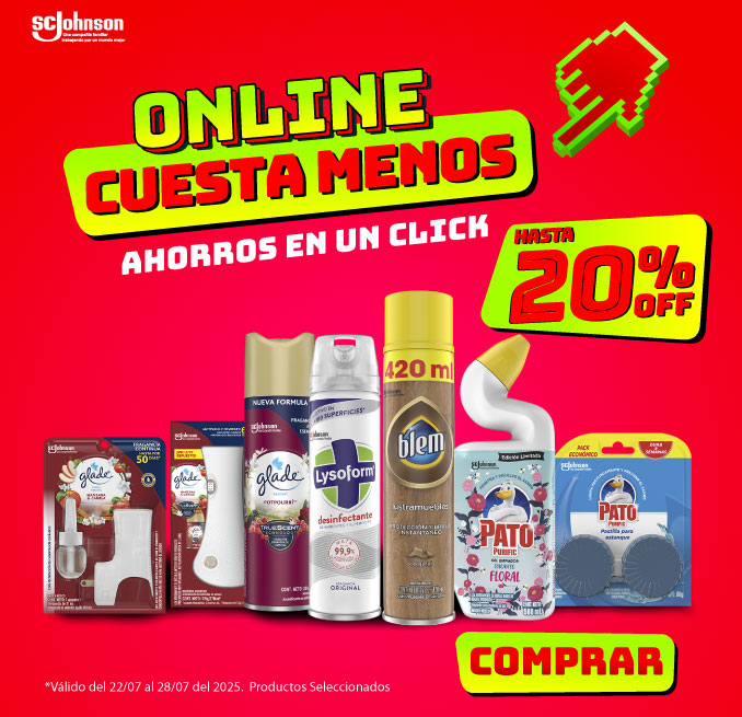 Proveedor Huincha Home - SCJ - Lysoform, Glade, Pato hasta 20% descto - 22-07-2025 al 28-07-2025