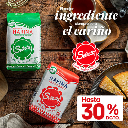 Harina Selecta hasta 30% dcto.