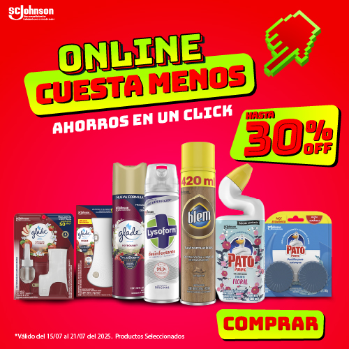 Lysoform, Glade, Pato hasta 30% dcto.